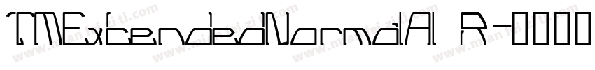 TMExtendedNormalAl R字体转换